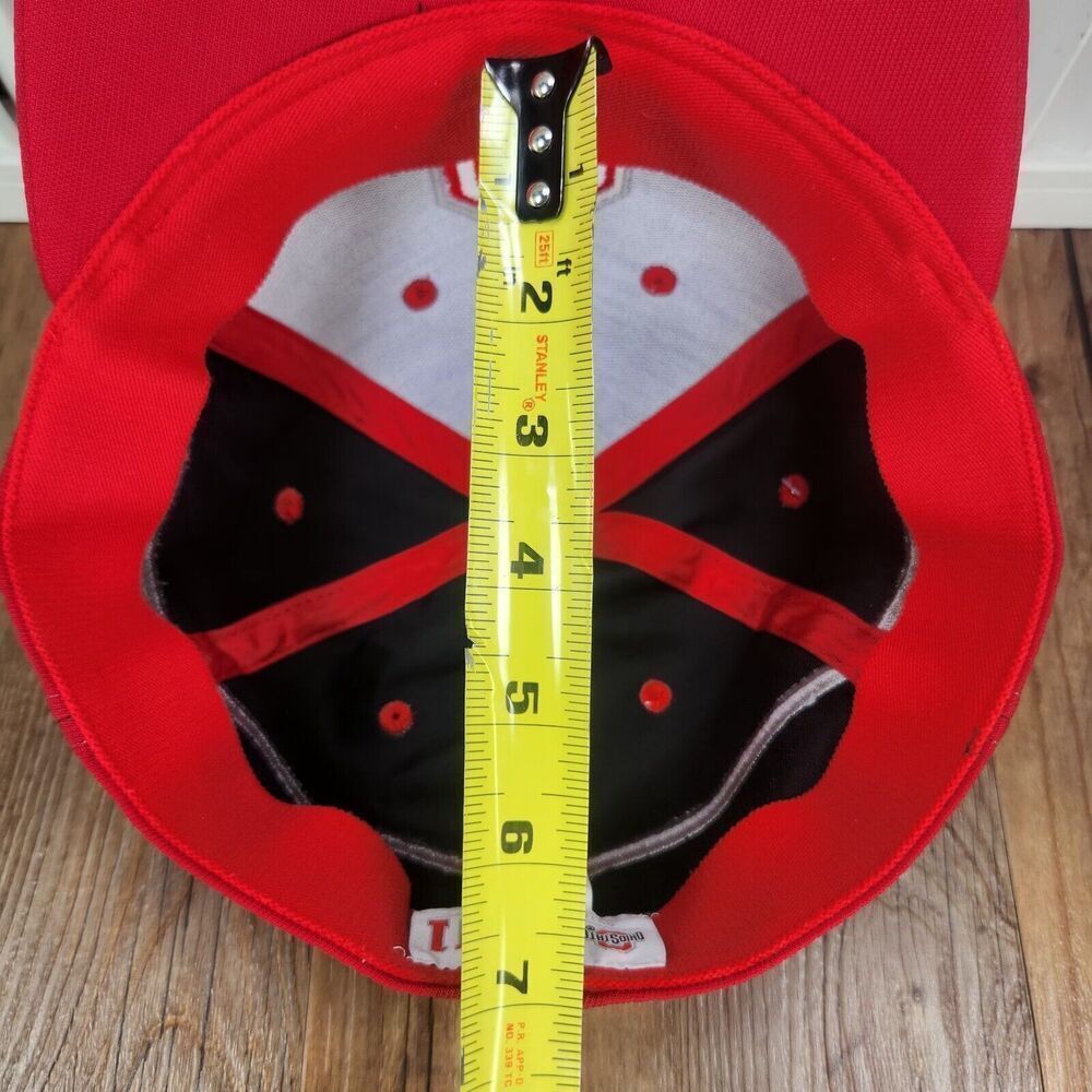 Ohio State University Buckeyes Fan1 Size M/L Hat Cap Black Red Baseball College - Picture 12 of 13